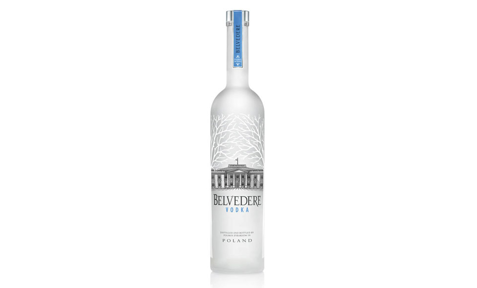 Belvedere Vodka bottle: elegant design.