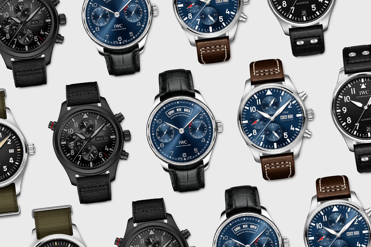 IWC luxury watches: diverse designs.