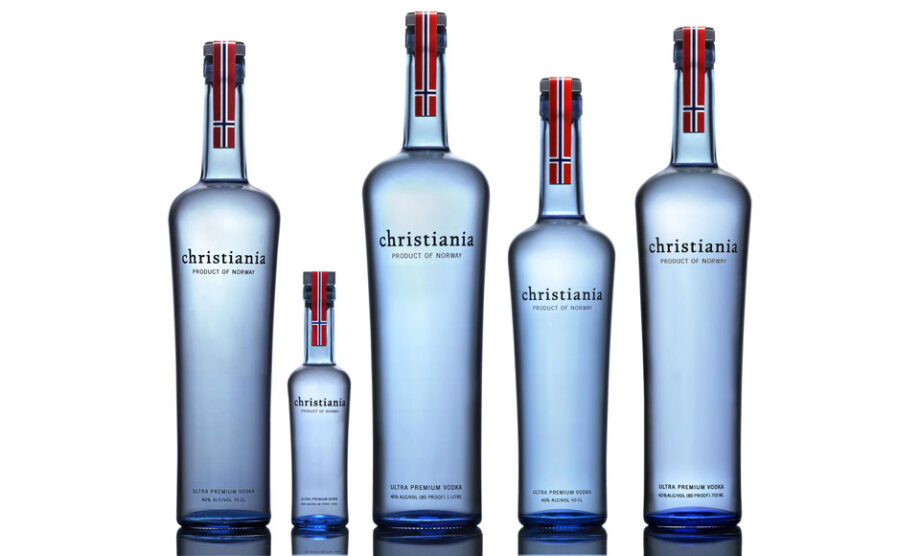 Five Christiania Ultra Premium Vodkas.