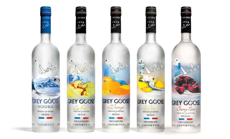 Grey Goose vodka flavor lineup.