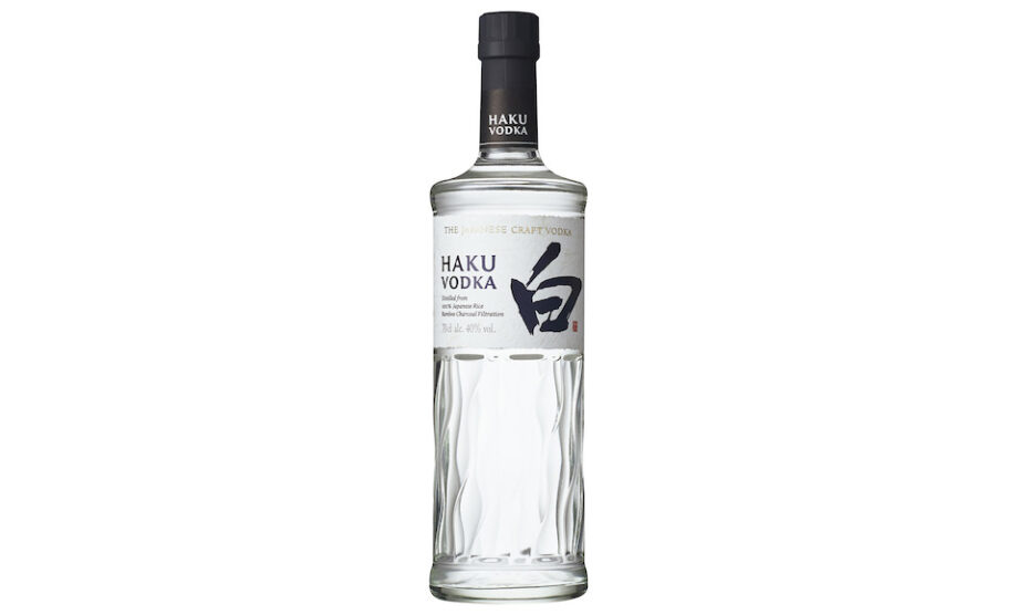 Haku Vodka bottle: superior non-Russian vodka.