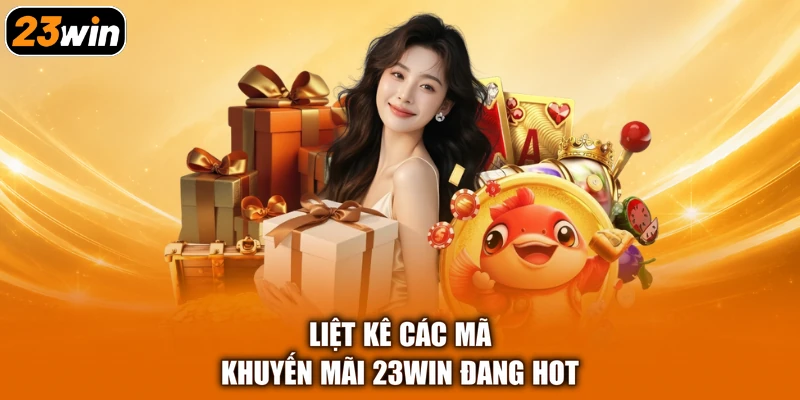 Liệt kê các mã khuyến mãi 23win đang hot